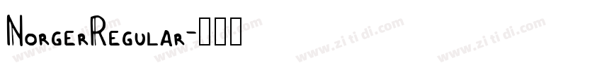 NorgerRegular字体转换