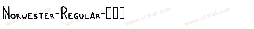 Norwester-Regular字体转换