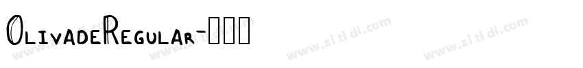 OlivadeRegular字体转换