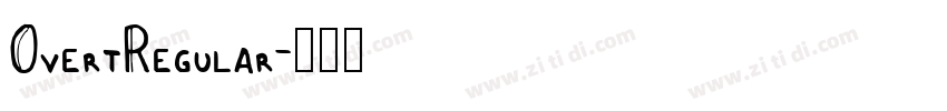 OvertRegular字体转换