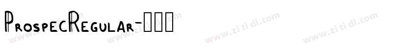 ProspecRegular字体转换