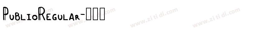 PublioRegular字体转换
