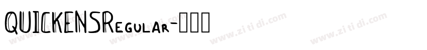 QUICKENSRegular字体转换