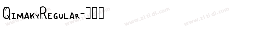 QimakyRegular字体转换