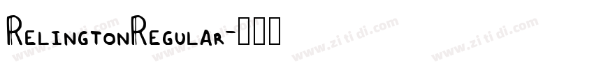 RelingtonRegular字体转换