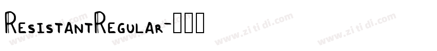 ResistantRegular字体转换