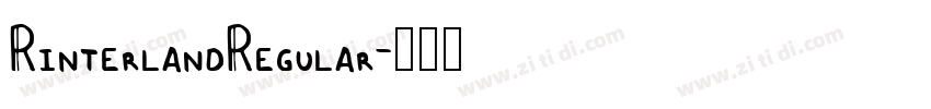 RinterlandRegular字体转换