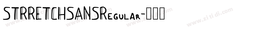STRRETCHSANSRegular字体转换