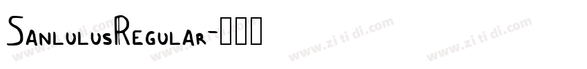 SanlulusRegular字体转换