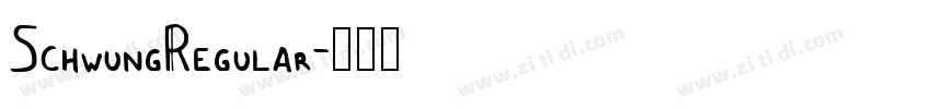 SchwungRegular字体转换