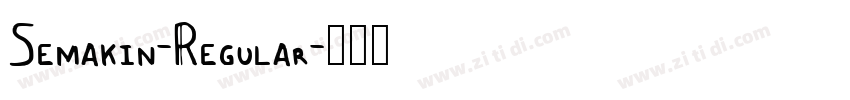 Semakin-Regular字体转换