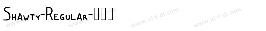 Shawty-Regular字体转换