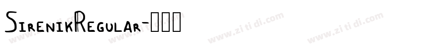 SirenikRegular字体转换 SirenikRegular字体转换