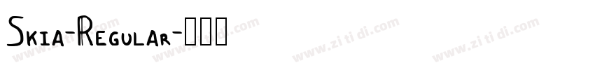 Skia-Regular字体转换