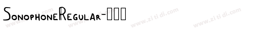 SonophoneRegular字体转换 SonophoneRegular字体转换