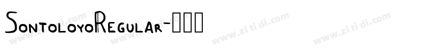SontoloyoRegular字体转换