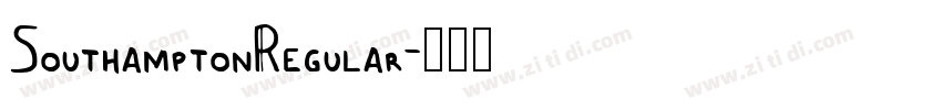 SouthamptonRegular字体转换