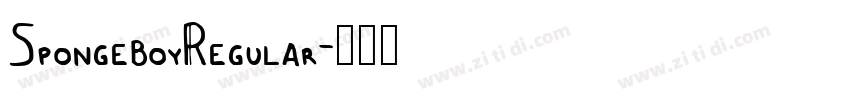 SpongeboyRegular字体转换