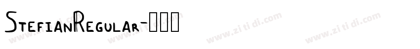 StefianRegular字体转换