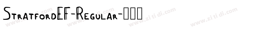 StratfordEF-Regular字体转换