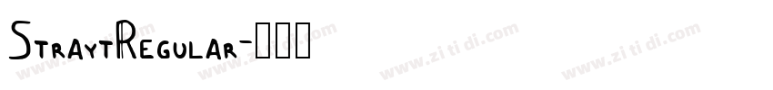 StraytRegular字体转换