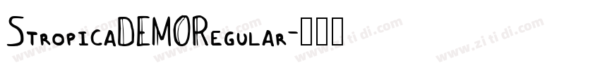 StropicaDEMORegular字体转换