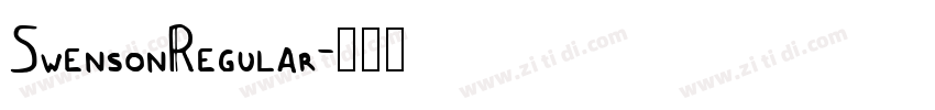 SwensonRegular字体转换