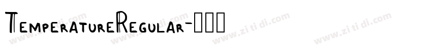 TemperatureRegular字体转换