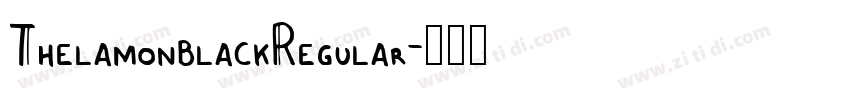 ThelamonblackRegular字体转换