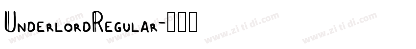 UnderlordRegular字体转换