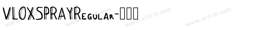 VLOXSPRAYRegular字体转换