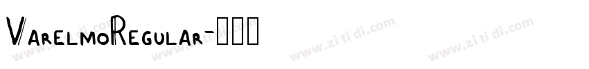 VarelmoRegular字体转换