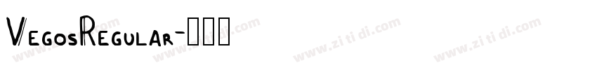 VegosRegular字体转换
