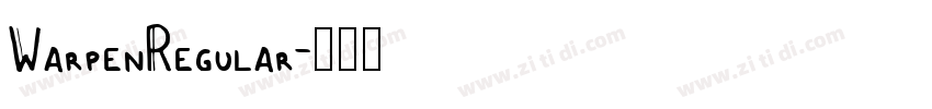 WarpenRegular字体转换