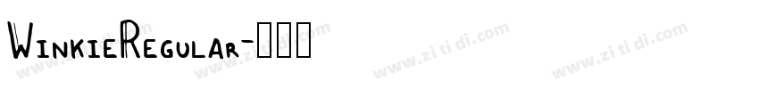 WinkieRegular字体转换 WinkieRegular字体转换