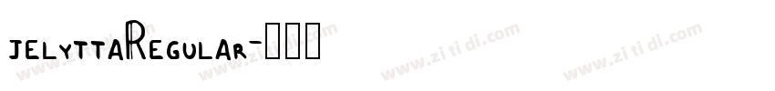 jelyttaRegular字体转换