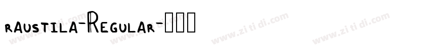 raustila-Regular字体转换