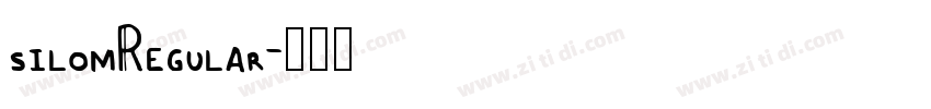 silomRegular字体转换