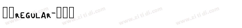 楷体regular字体转换