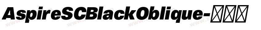 AspireSCBlackOblique字体转换