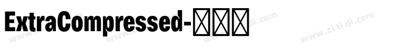 ExtraCompressed字体转换