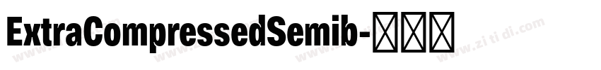 ExtraCompressedSemib字体转换