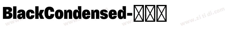 BlackCondensed字体转换
