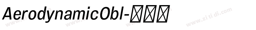 AerodynamicObl字体转换