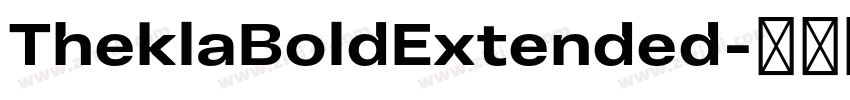 TheklaBoldExtended字体转换