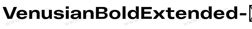 VenusianBoldExtended字体转换