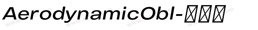 AerodynamicObl字体转换