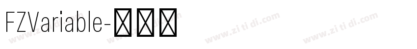 FZVariable字体转换
