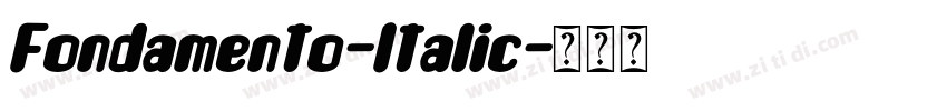 Fondamento-Italic字体转换