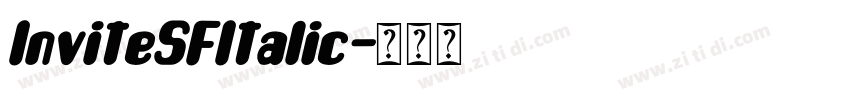 InviteSFItalic字体转换